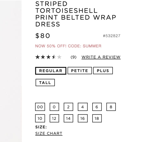 LOFT Striped Tortoiseshell Clip Belted Dress - Picture 3 of 6